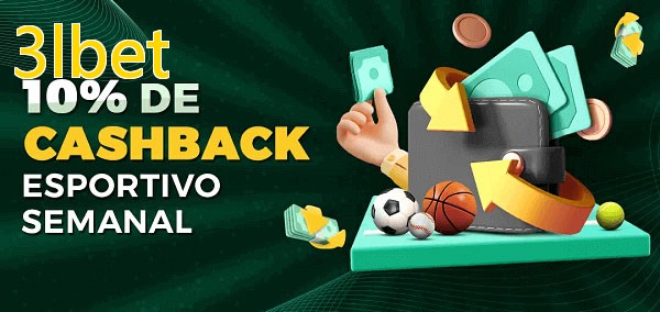 10% de bônus de cashback na 3lbet